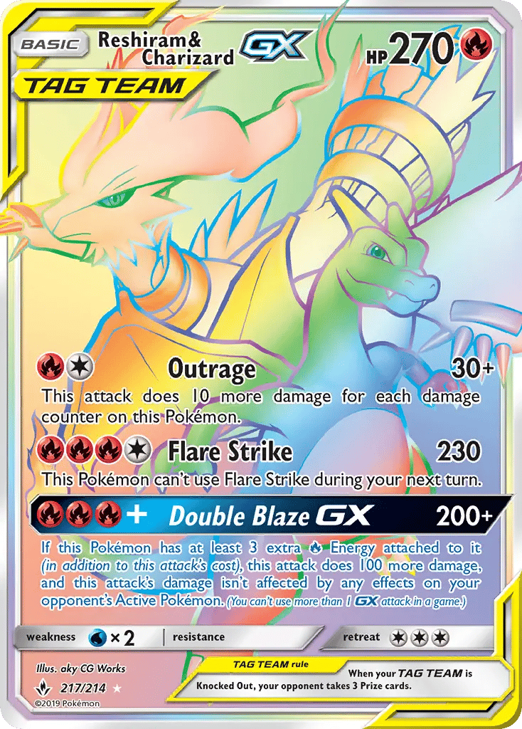 Reshiram & Charizard GX